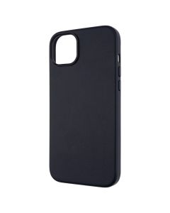Чохол накладка для iPhone 14 Plus WAVE Premium Leather with MagSafe Чорна (Midnight)