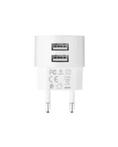 Зарядное устройство Borofone BA23A 2USB 2.4A + кабель Micro-USB Белый (White)