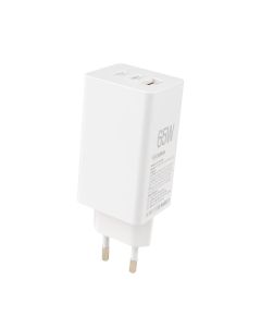Зарядний пристрій Gelius Nimble GaN 65W GP-HC051 + кабель Type-C to Type-C Білий (White)