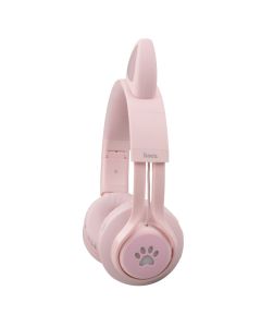 Беспроводные полноразмерные наушники Hoco W39 Cat Ear Розовые (Pink)
