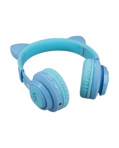 Бездротові повнорозмірні навушники Hoco W39 Cat Ear Сині (Blue)