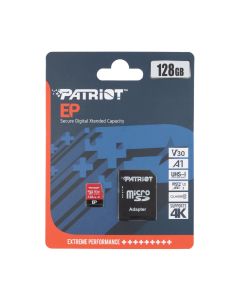 Карта памяти MicroSD Patriot EP Series 128 Гб Class 10 UHS-1 + адаптер