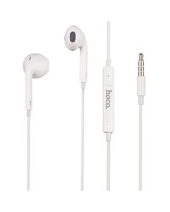 Навушники з мікрофоном Hoco M101 Crystal joy wire-controlled Білі (White)