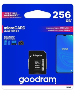 Карта пам'яті MicroSD Goodram 256Gb M1AA Class 10 +адаптер