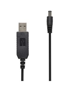 USB-кабель питания X-Tech USB на DC 5V до 9V 5.5x2.1мм 0.6-1A Черный (Black)
