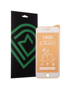 Защитное стекло для iPhone 7/8 DM 9D Ceramics Game Matte белое NEW