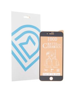 Защитное стекло для iPhone 7/8 Plus DM 9D Ceramics Matte Черное (Black)
