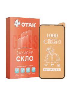 Захисне скло для iPhone 12 Mini DM 9D Ceramics Matte Чорне (Black) (тех.пак)