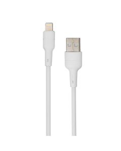 USB кабель Tornado TX2 Silicone 2.4A Lightning 1м Білий (White)