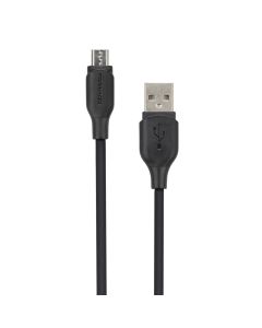 USB кабель Tornado TX9 2.4A Micro-USB 1м Чорний (Black)