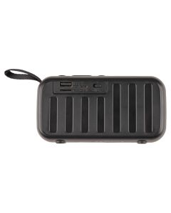 Bluetooth колонка Denmen DR08 + FM Radio bluetooth Чорна (Черная)