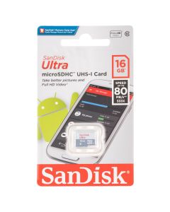 Карта пам'яті MicroSD SanDisk Ultra 16Gb Class 10 UHS-1