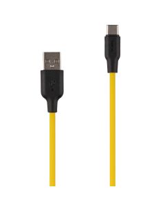 USB-кабель Hoco X21/X21 Plus Silicone Type-C Желтый (Yellow)