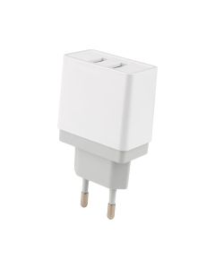 Зарядний пристрій Mibrand MI-02 Travel Charger 2USB Білий (White)