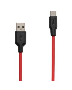 USB кабель Hoco X21/X21 Plus Silicone Type-C Червоний (Red)