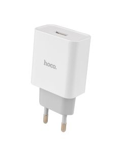 Зарядное устройство Hoco C81A Asombroso 1USB/2.1A Белый (White)