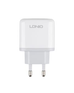 Зарядний пристрій LDNIO A2526C PD/QC 45W Білий (White)