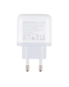 Зарядний пристрій LDNIO A2526C PD/QC 45W Білий (White)