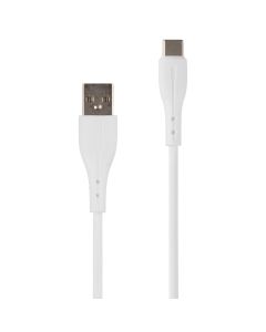 USB кабель Moxom MX-CB80 Type-C 0.30m Білий (White)