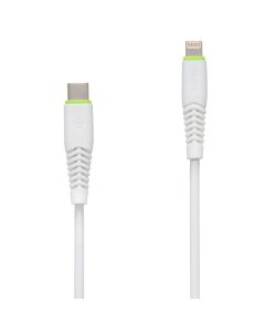 USB кабель Intaleo CBFLEXTL1 18W-20W Type-C to Lightning 1.2м Білий (White)