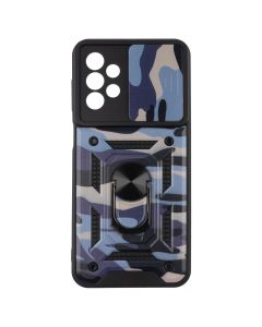 Чохол накладка для Samsung A23 Camshield Serge Ring Синій (Camouflage Blue)