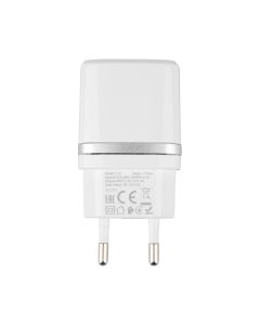 Зарядное устройство Hoco C12 + кабель micro-USB 2USB 2.4A TST Белый (белый)