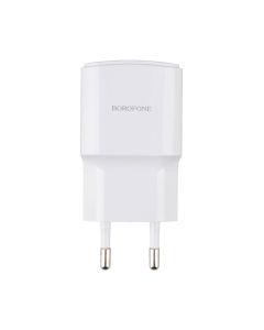 Зарядний пристрій Borofone BA48A 2.1A/1 USB + кабель Micro-USB Білий (White)