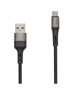 USB-кабель Glasscove Braid 3A Micro-USB 1м Черный (Black)