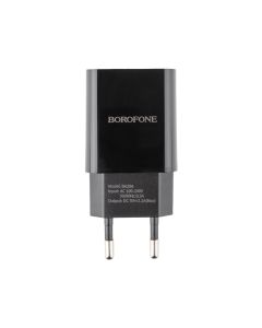 Зарядное устройство Borofone BA20A 2.1A + кабель Type-C Черный (Black)