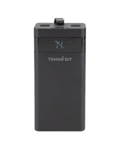 PowerBank 40000 mAh Tehno Bit TB-702-40 2.1A 4USB LCD Черный (Black)
