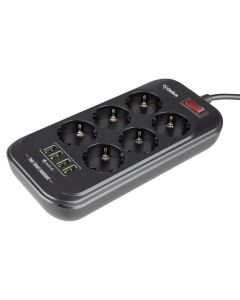 Сетевой фильтр Gelius PowerStrip U-Power GP-PS-002 (6 портов 220V/ 4 порта USB) Черный (Black)