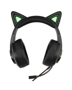 Навушники накладні Hoco W107 Cute Cat Ear Gaming Зелені (Green)