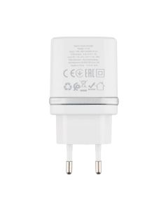 Зарядное устройство Hoco C12Q QC 3.0 (1USB) + кабель Type-C 3A Белый (White)