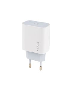 Зарядний пристрій Usams US-CC118 PD 20W USB-C Білий (White)