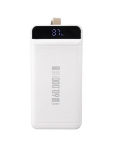 PowerBank 60000 mAh PowerWay QC60 Білий (White)