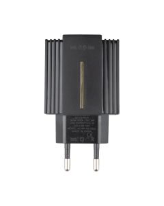 Зарядний пристрій moXom MX-HC12 QC3.0 2USB+кабель micro USB Чорний (Black)