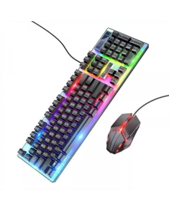 Клавіатура Hoco GM18 luminous (+ миша) Чорна (Black)