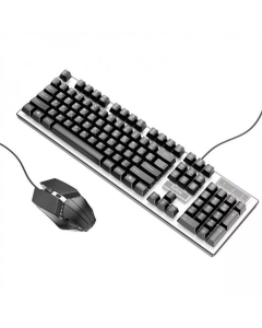 Клавіатура Hoco GM18 luminous (+ миша) Чорна (Black)