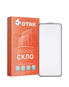 Захисне скло для TECNO Pova 3 3D Чорне (Black)