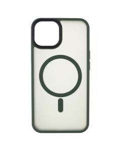 Чохол накладка для iPhone 14 WAVE Matte Insane MagSafe Зелена (Green)