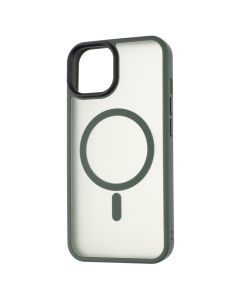 Чохол накладка для iPhone 14 WAVE Matte Insane MagSafe Зелена (Green)