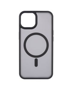 Чохол накладка для iPhone 14 WAVE Matte Insane MagSafe Чорна (Black)