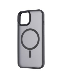 Чохол накладка для iPhone 14 WAVE Matte Insane MagSafe Чорна (Black)