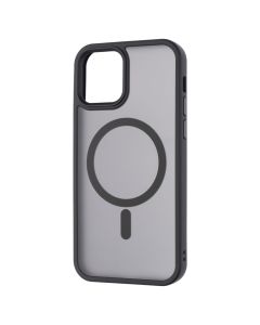 Чохол накладка для iPhone 12/12 Pro WAVE Matte Insane MagSafe Чорна (Black)