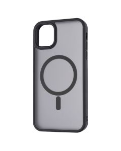 Чохол накладка для iPhone 11 WAVE Matte Insane MagSafe Чорна (Black)