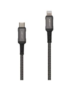 USB кабель Acefast C1-01 PD 30W Type-C to Lightning 1.2м Сірий (Grey)