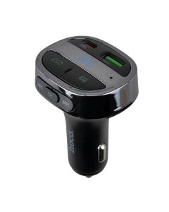 Fm-модулятор Hoco E70 PD30W USB+Type-C Bluetooth Чорний (Black)