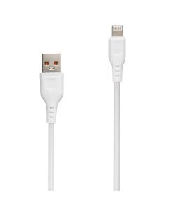 USB кабель Denmen D01L Lightning Білий (White)