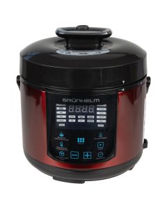 Мультиварка-скороварка Grunhelm MPC-25 Червона (Red)