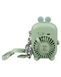 Вентилятор портативний Animals 500mAh зелений